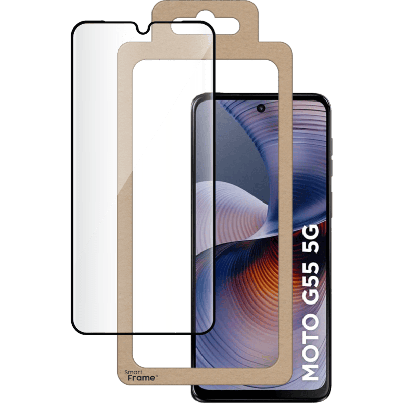 Szkło ochronne marki BIGBEN z Smart Frame Motorola moto G55 BB front 1
