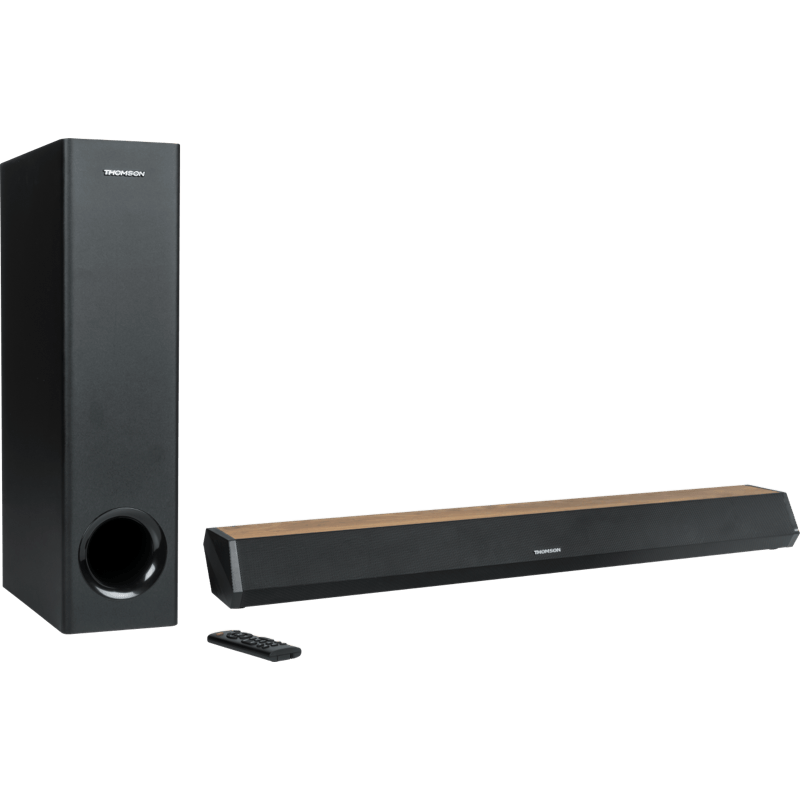 THOMSON Soundbar z subwooferem COSY SB552BTS czarny front lewy obrót