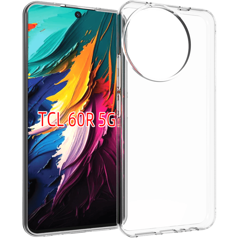Etui WG Azzaro do TCL 60R przezroczyste front tył