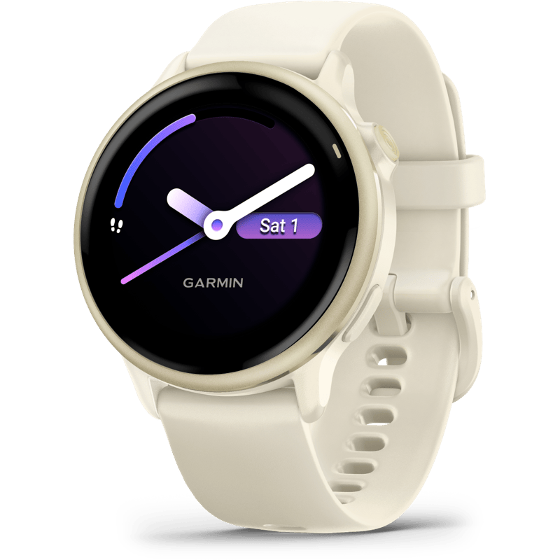 Garmin Vivoactive 6 zloty front lewy obrót