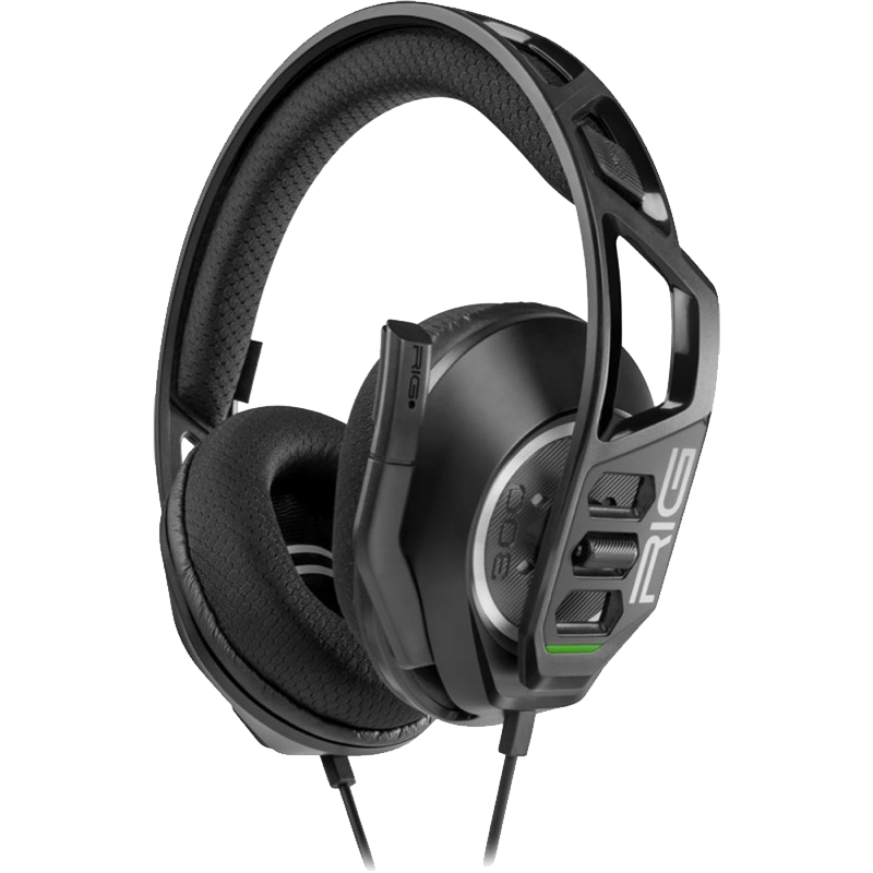 Słuchawki Gamingowe RIG300 Pro HN BB, front wariantu zielonego
