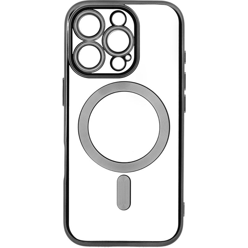 Etui WG Magic Eye Magnet iPhone 16 Pro Max czarne tył