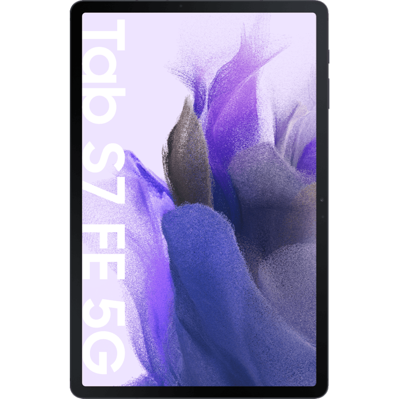 Samsung Galaxy Tab S7 FE 5G czarny front pionowy