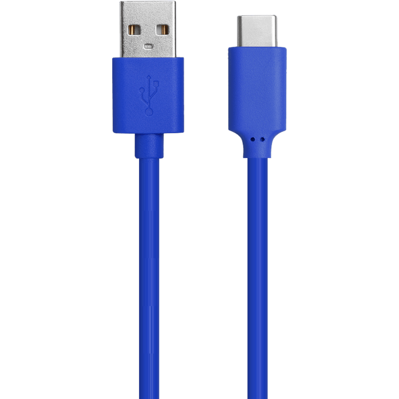 Kabel do ładowania, WOW, USB C, 1m, NIEBIESKI