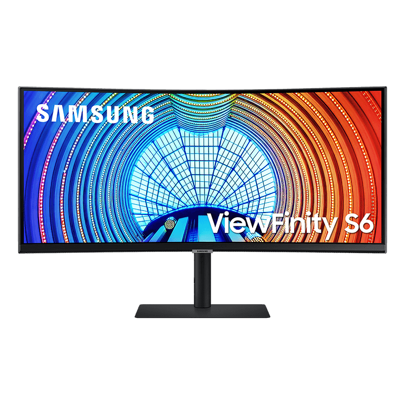 Monitor Samsung 34″ zakrzywiony ViewFinity S6 S34A650UBU czarny front