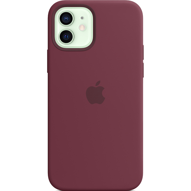 Etui Silicone Apple Case z MagSafe iPhone 12 fioletowe