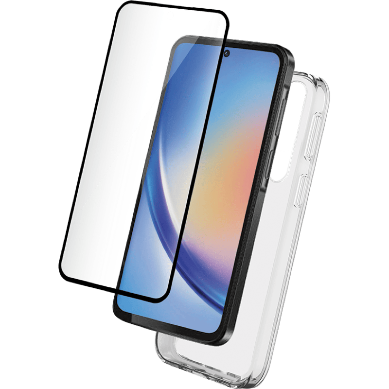 Zestaw ochronny Samsung Galaxy A35 etui transparentne + szkło ochronne BB przezroczyste ogółem