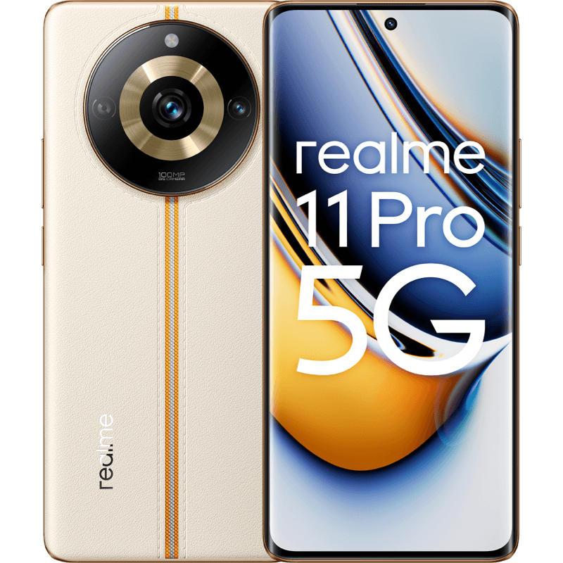 realme 11 Pro 5G bezowy front i tyl