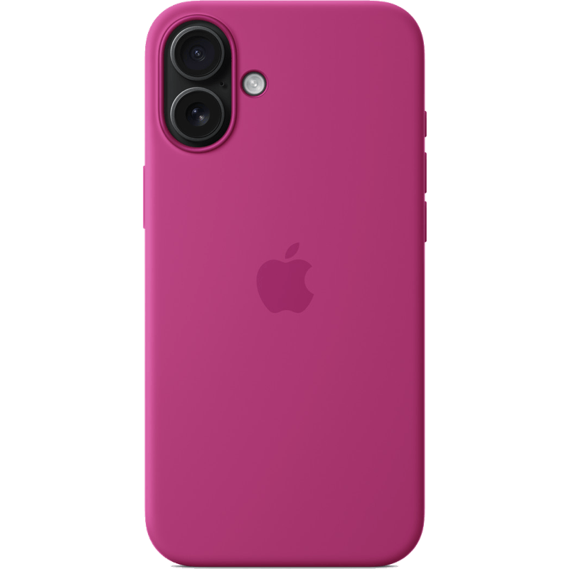 Etui iPhone 16 Plus Silicone Case with MagSafe fuchsia-różowy tył