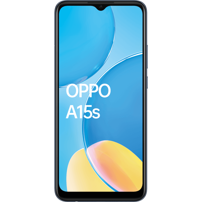 OPPO A15s czarny front