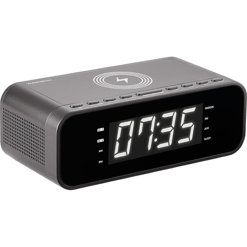 Radio budzik z ładowarką indukcyjną marki Thomson BB