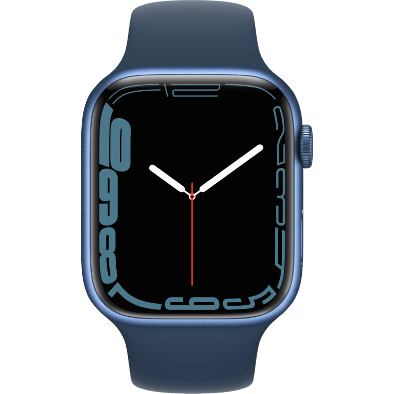 Apple Watch Series 7 GPS + eSIM (Cellular) 44mm niebieski front