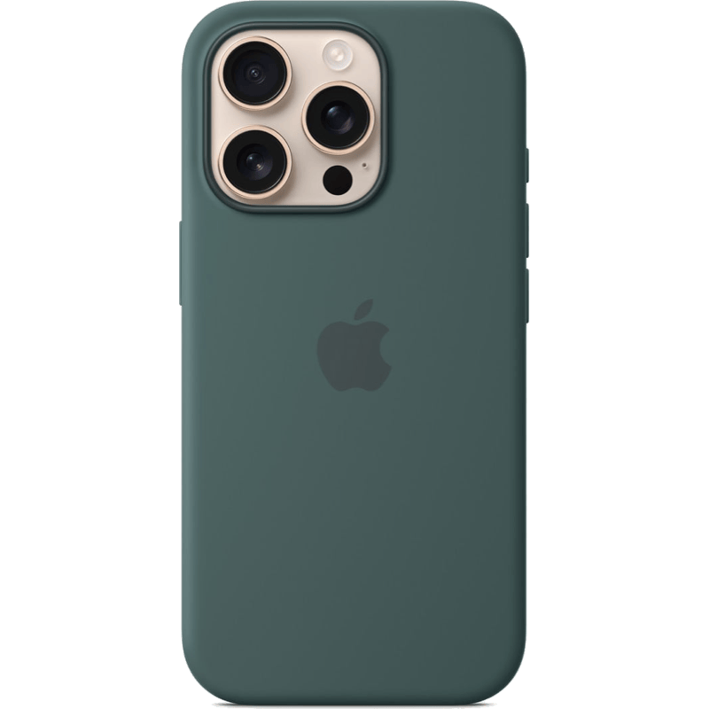 Etui iPhone 16 Pro Silicone Case with MagSafe lake green-zielony tył
