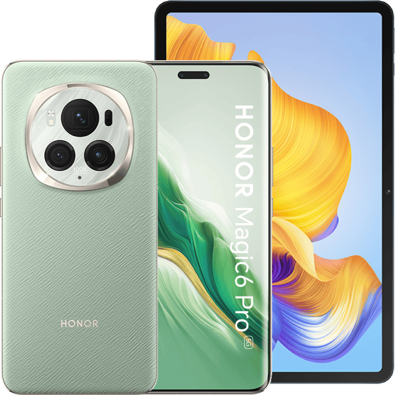 HONOR Magic6 Pro 5G 12/512GB+PAD8 6/128GB zielony front, smartfon i tablet