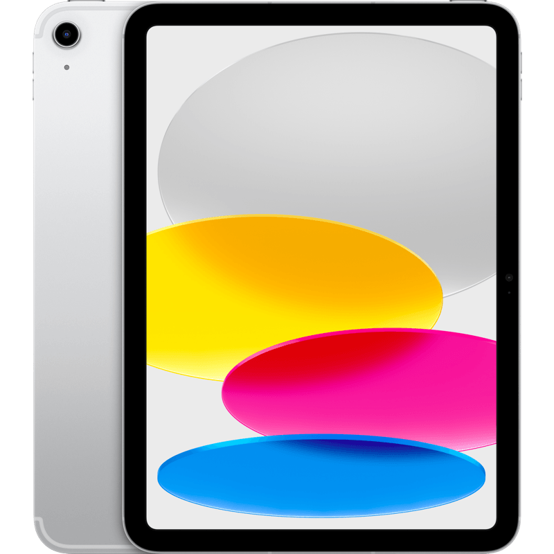 iPad 10,9" 64 GB eSIM 5G (gen. 10.) srebrny front