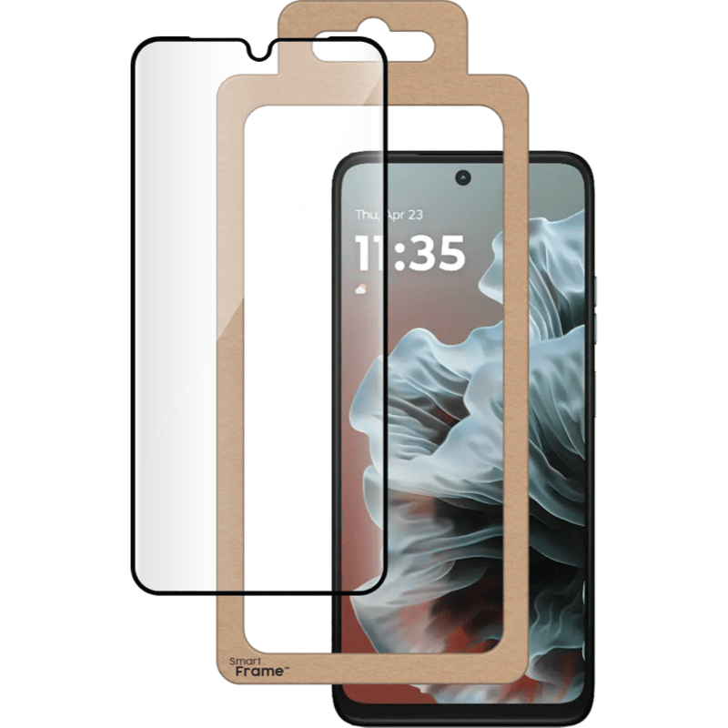 Szkło ochronne marki BIGBEN z Smart Frame Motorola moto G35 BB front 1