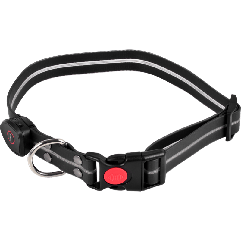 Peti-To-Go Obroża LED-owa czarna front 1