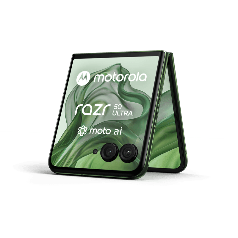 Motorola razr 50 ultra 5G 12/512GB zielony front skos