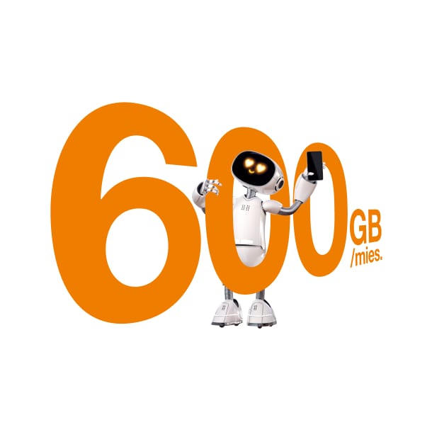 600 GB/mies. z wybranym abonamentem tak długo, jak masz tę ofertę