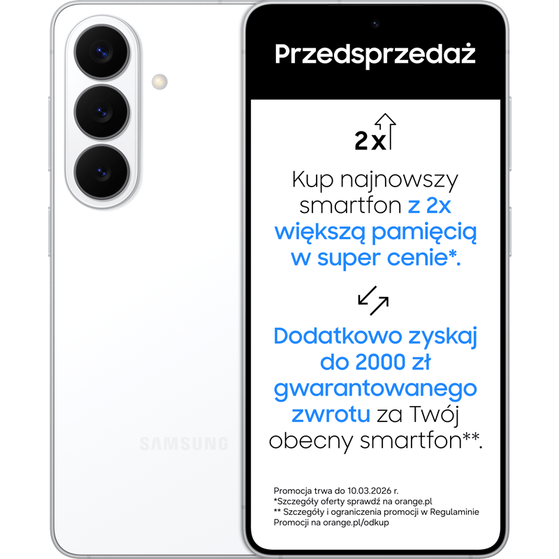 Samsung Galaxy S26/S26+ biały