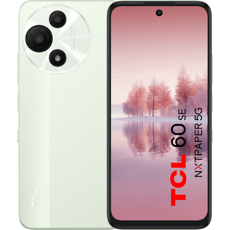 TCL 60SE NXTPAPER 5G 8/256GB zielony front i tył