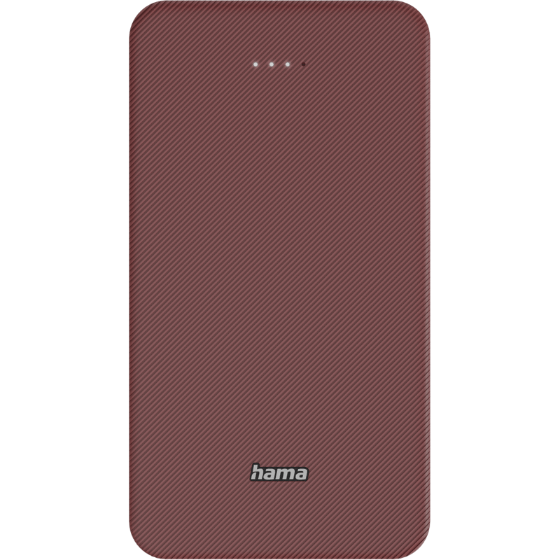 Hama power bank color 20000 mAh czerwony front