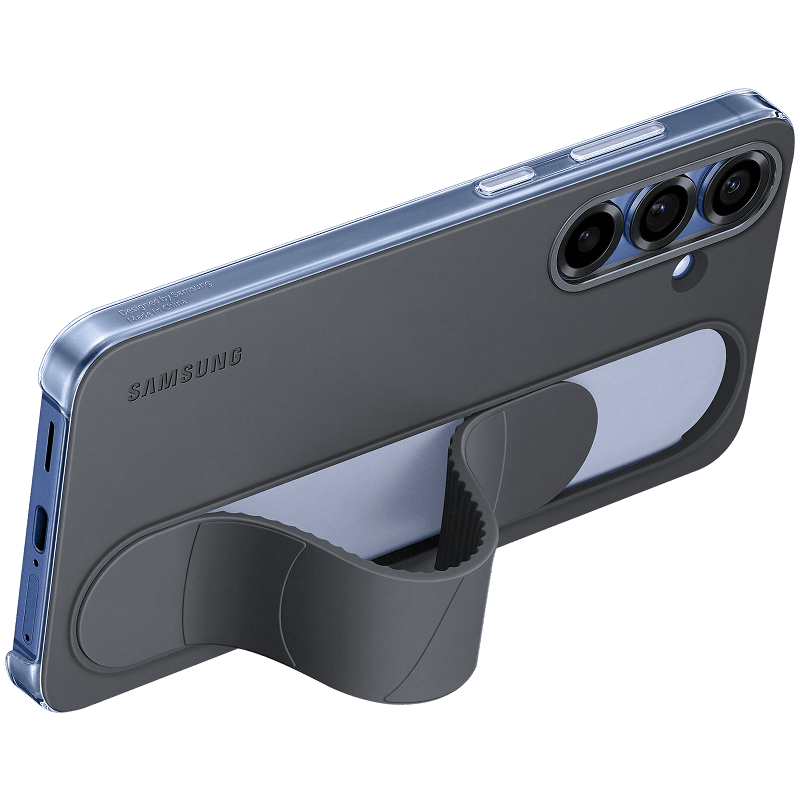 Etui ochronne z paskiem oryginalne Samsung Galaxy S25+ BB czarne tył lewy skos