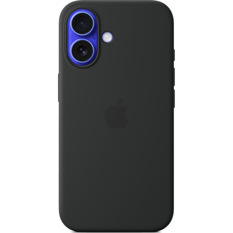 Etui iPhone 16 Silicone Case with MagSafe czarne tył