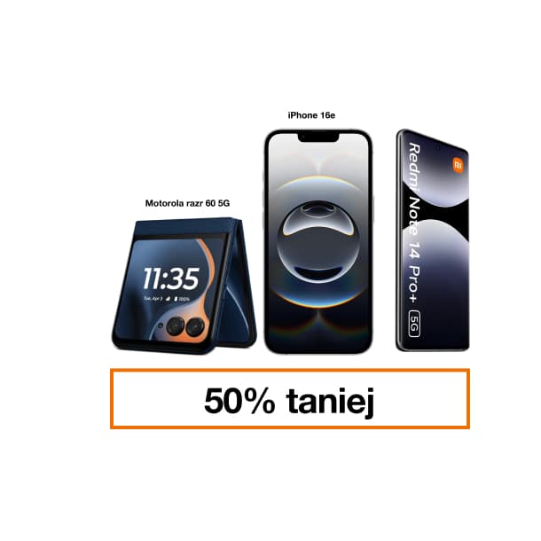 Smartfony 50% taniej