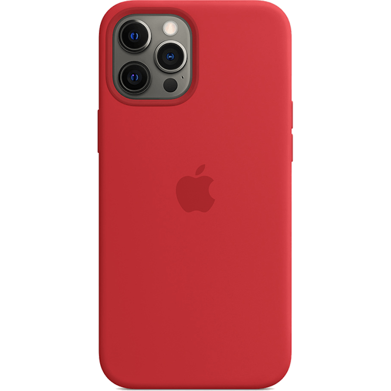Etui Silicone Apple Case z MagSafe iPhone 12 Pro Max czerwone