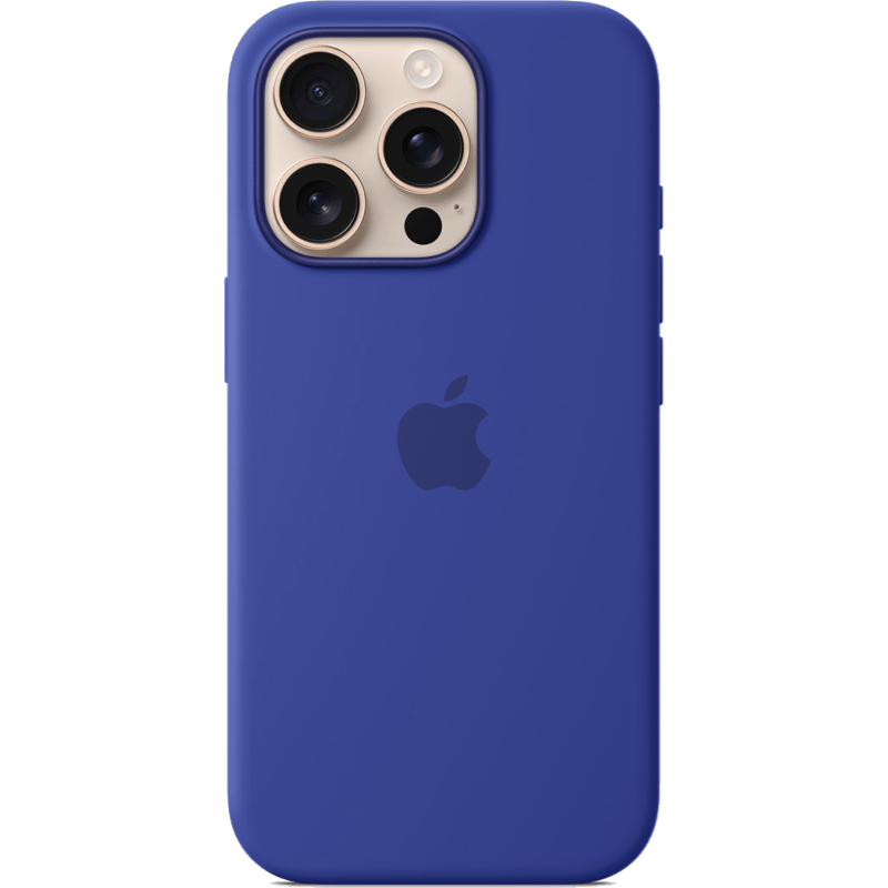 Etui iPhone 16 Pro Max Silicone Case with MagSafe ultramarine-niebieski tył