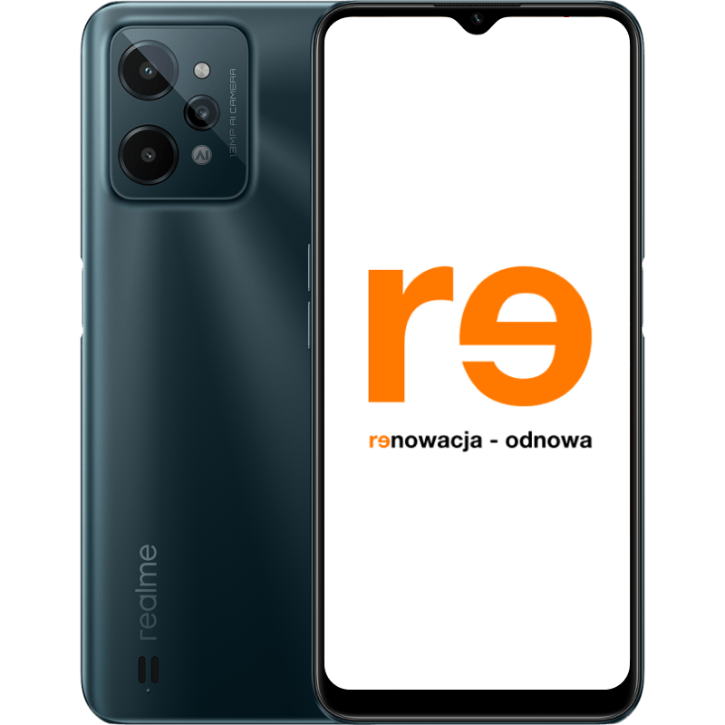 realme C31 - outlet zielony front