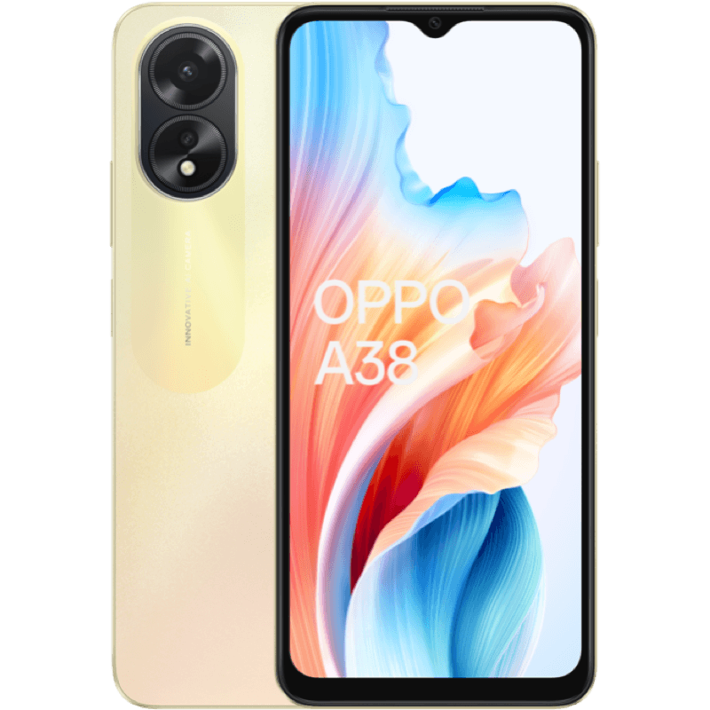 OPPO A38 zloty front i tyl