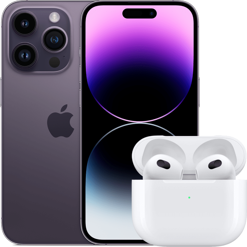 iPhone 14 Pro 256GB 5G + AirPods (3. generacji) z etui