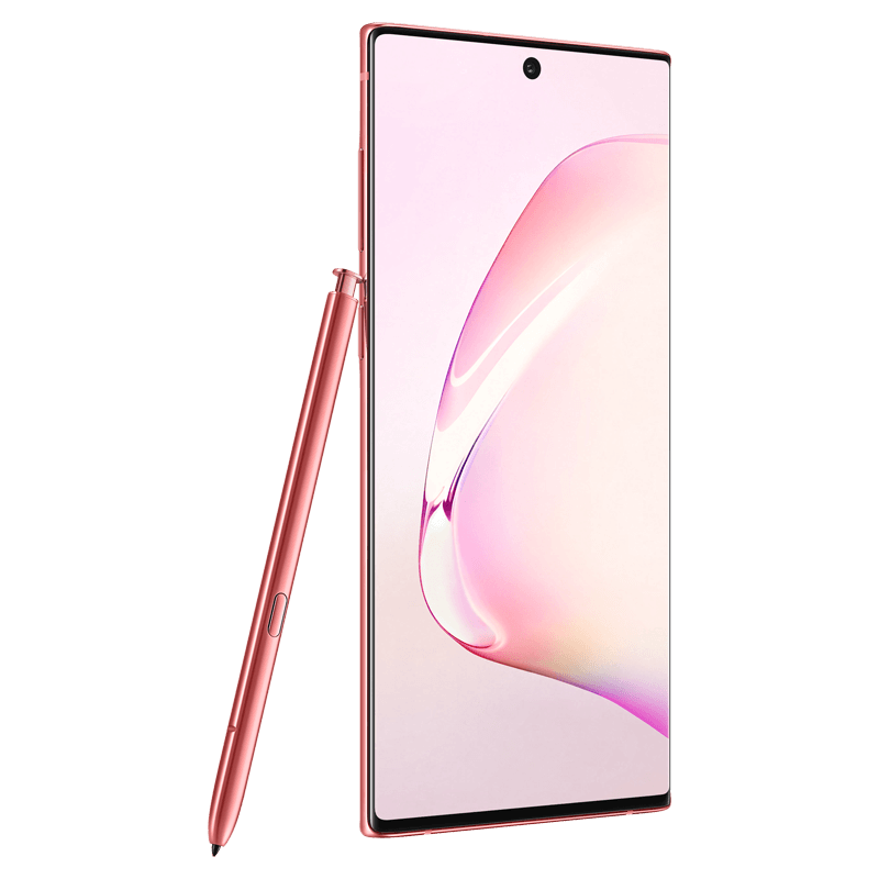 Samsung Note 10 front Aura Pink 