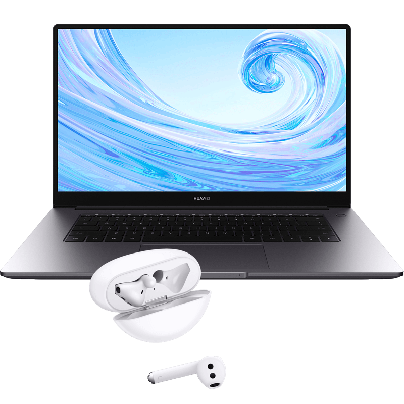 Huawei MateBook D15 8/256 GB sluchawki douszne Huawei FREEBUDS 3 Biale
