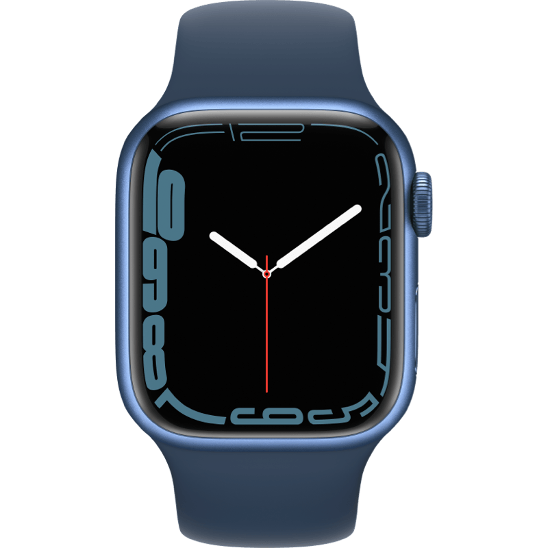 Apple Watch Series 7 GPS + eSIM (Cellular) 41mm niebieski front