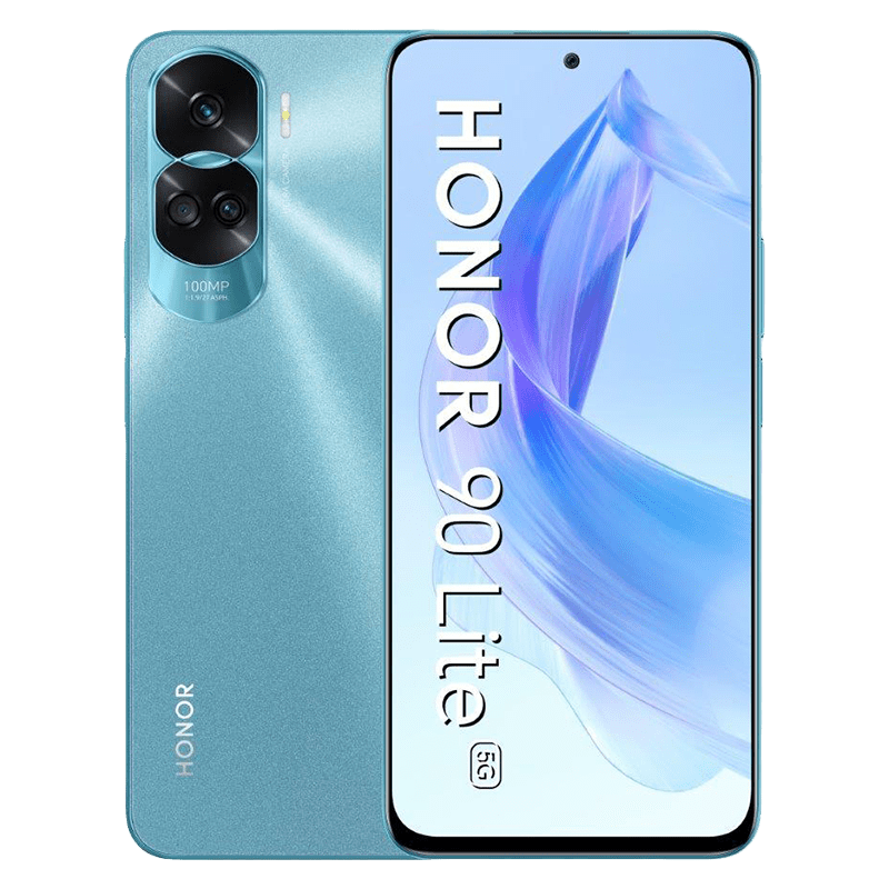 HONOR 90 Lite niebieski front i tyl