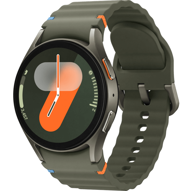 Samsung Galaxy Watch7 40mm eSIM zielony front lewy obrót