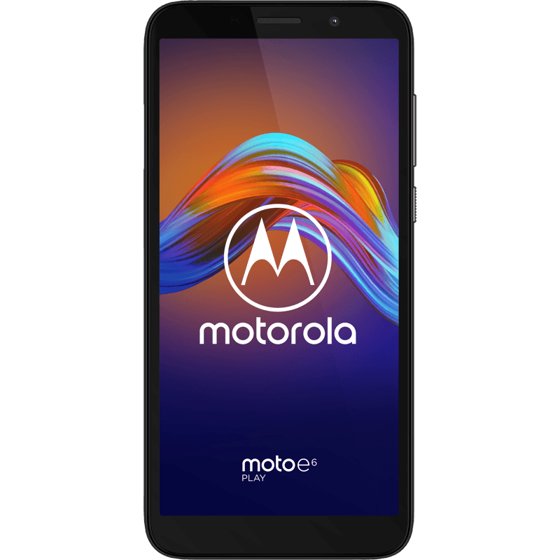 motorola e6 play czarna front