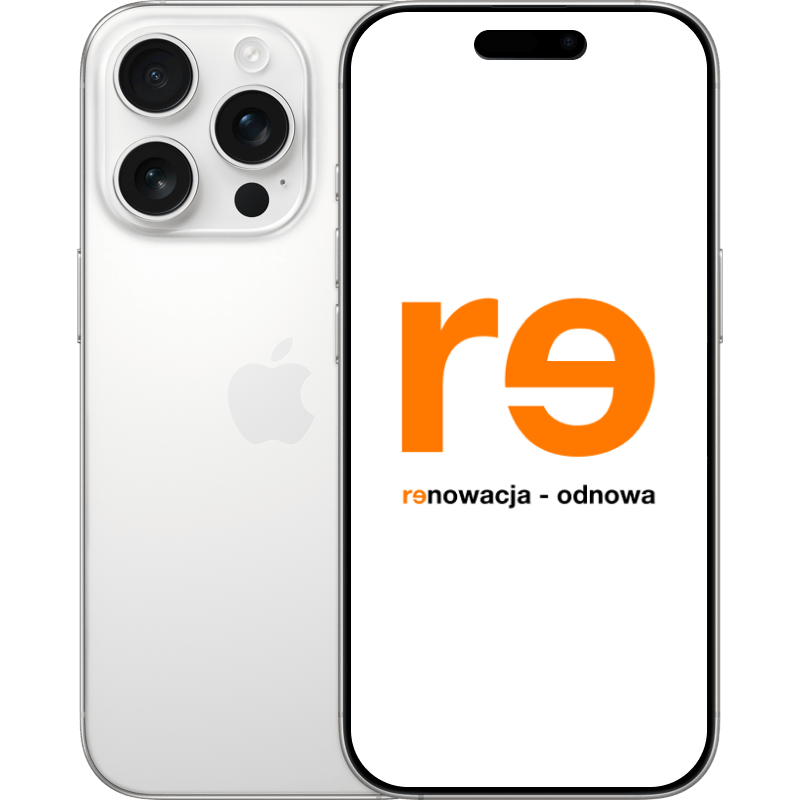 iPhone 16 Pro 5G - outlet tytanowy-bialy front