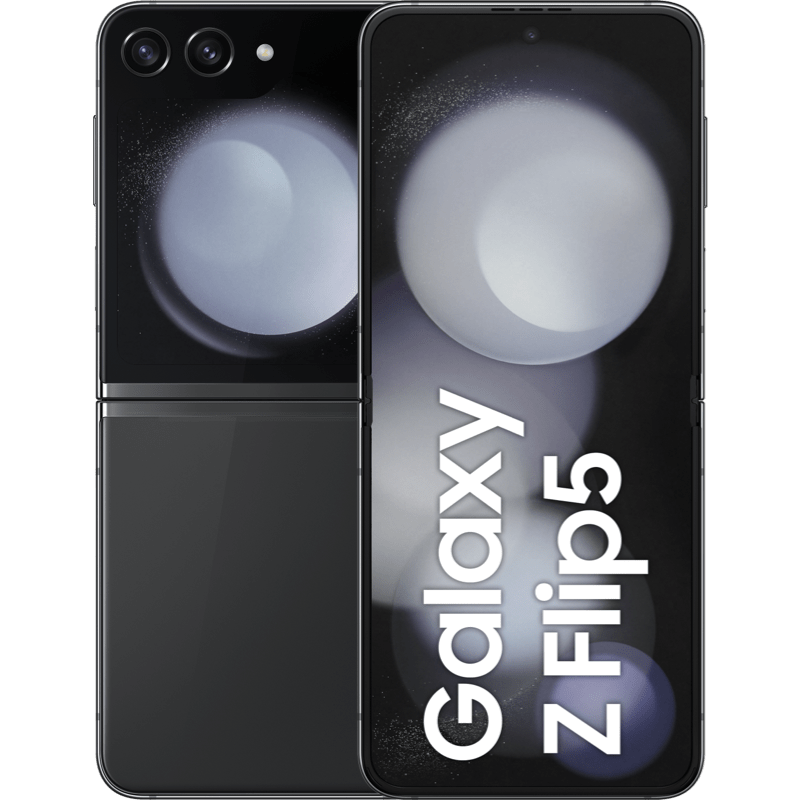 Samsung Galaxy Z Flip5 grafitowy front i tyl