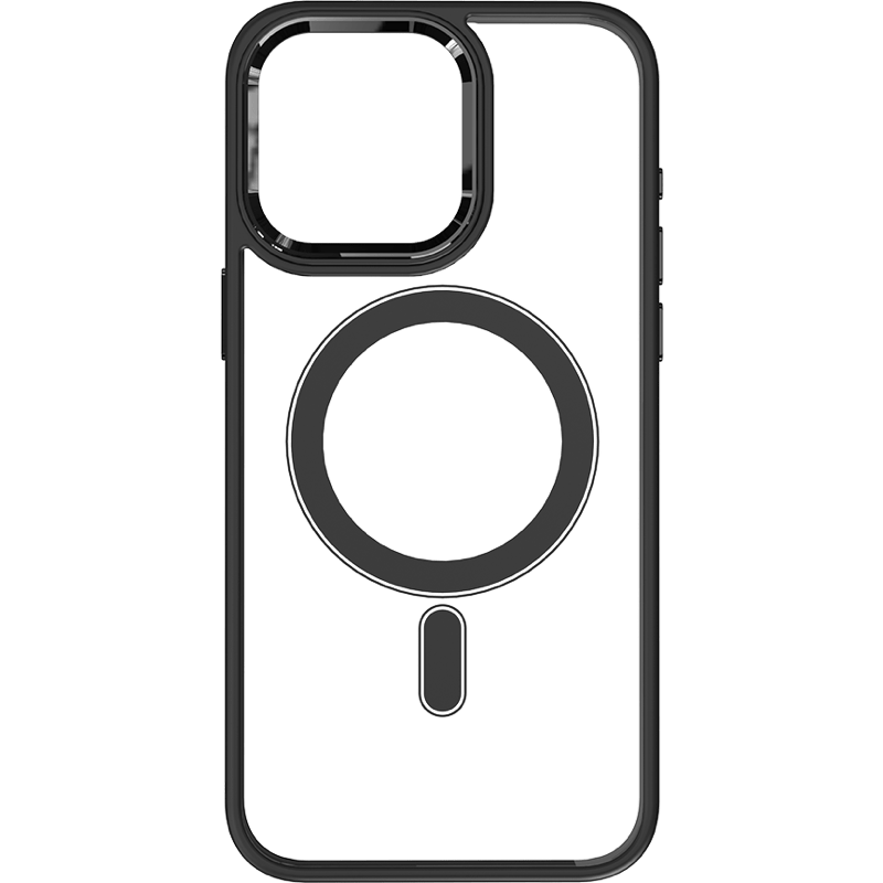 Czarne etui WG Iron Eye Magnet do iPhone 15 Pro Max