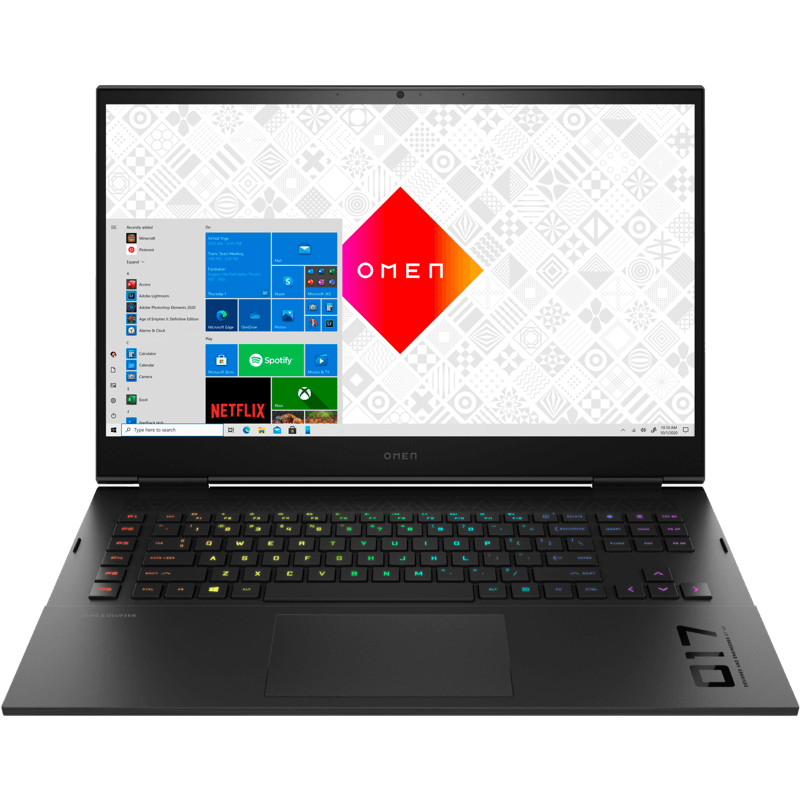 HP Omen 17-CK0720NW czarny front