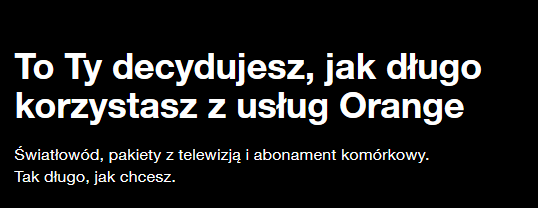 hasło z ofertą internetu na próbę