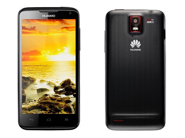 Tył i przód smartfona Huawei Ascend D Quad