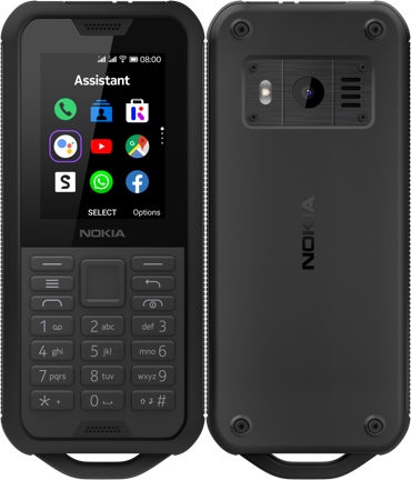 Tył i przód telefonu Nokia 800