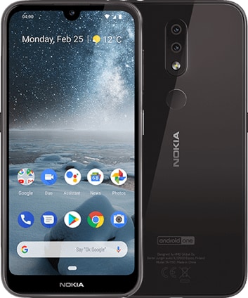 Tył i przód telefonu Nokia 4.2