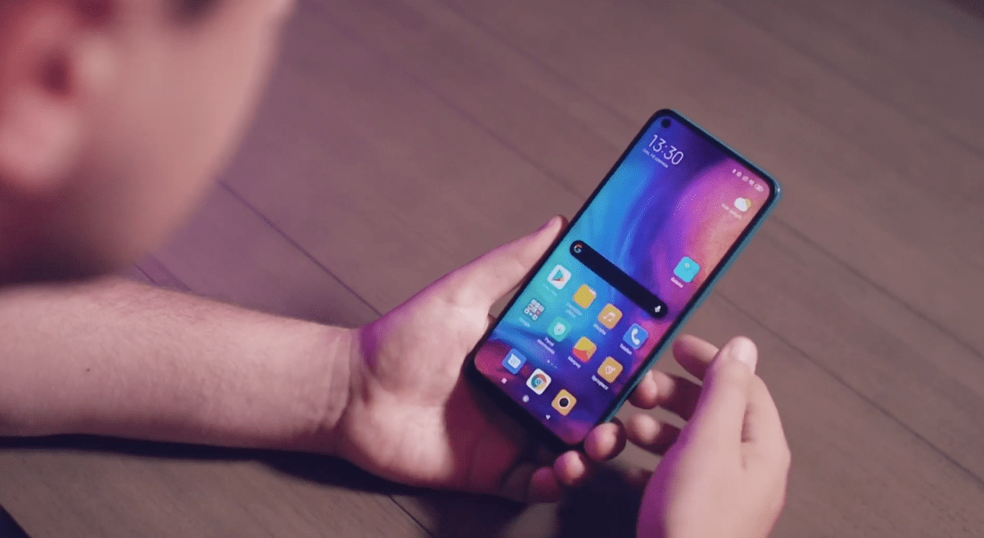 Menu smartfona Xiaomi Redmi Note 9