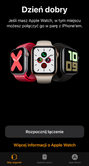 Konfiguracja Apple Watch